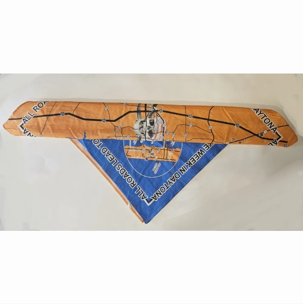 Bike week Daytona unisex biker motor bandana scarf size 21 x 21 in.